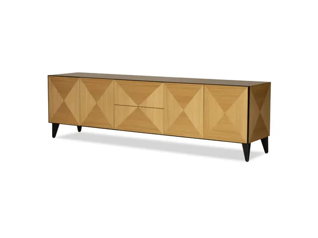 Mitered Media Cabinet