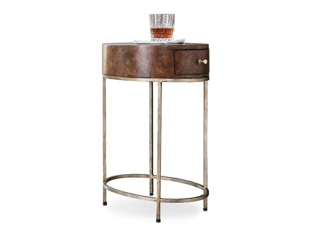 French Key Accent Table - Silver