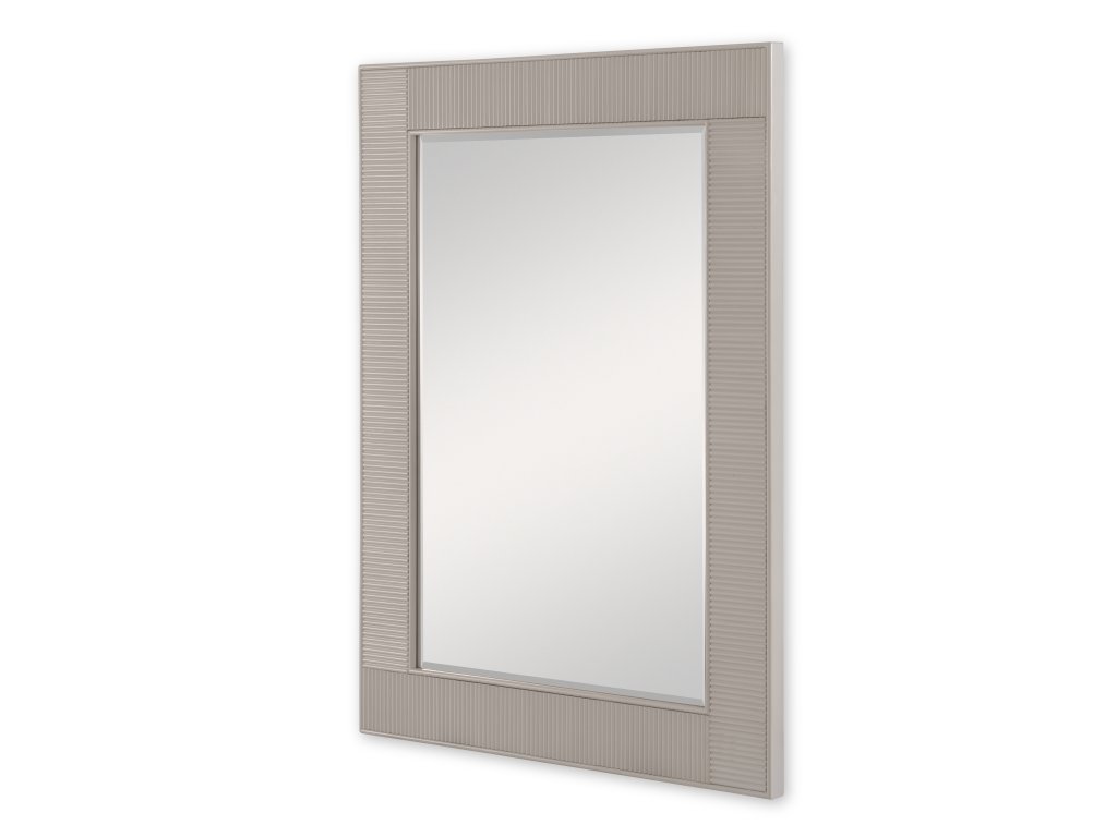 Reeded Mirror - Linen - image 1