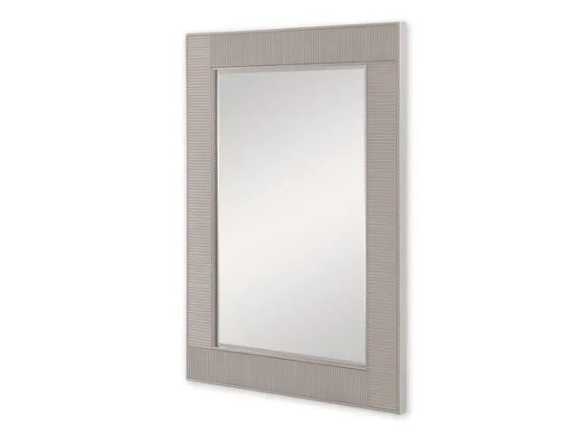 Reeded Mirror - Linen - Alternative View