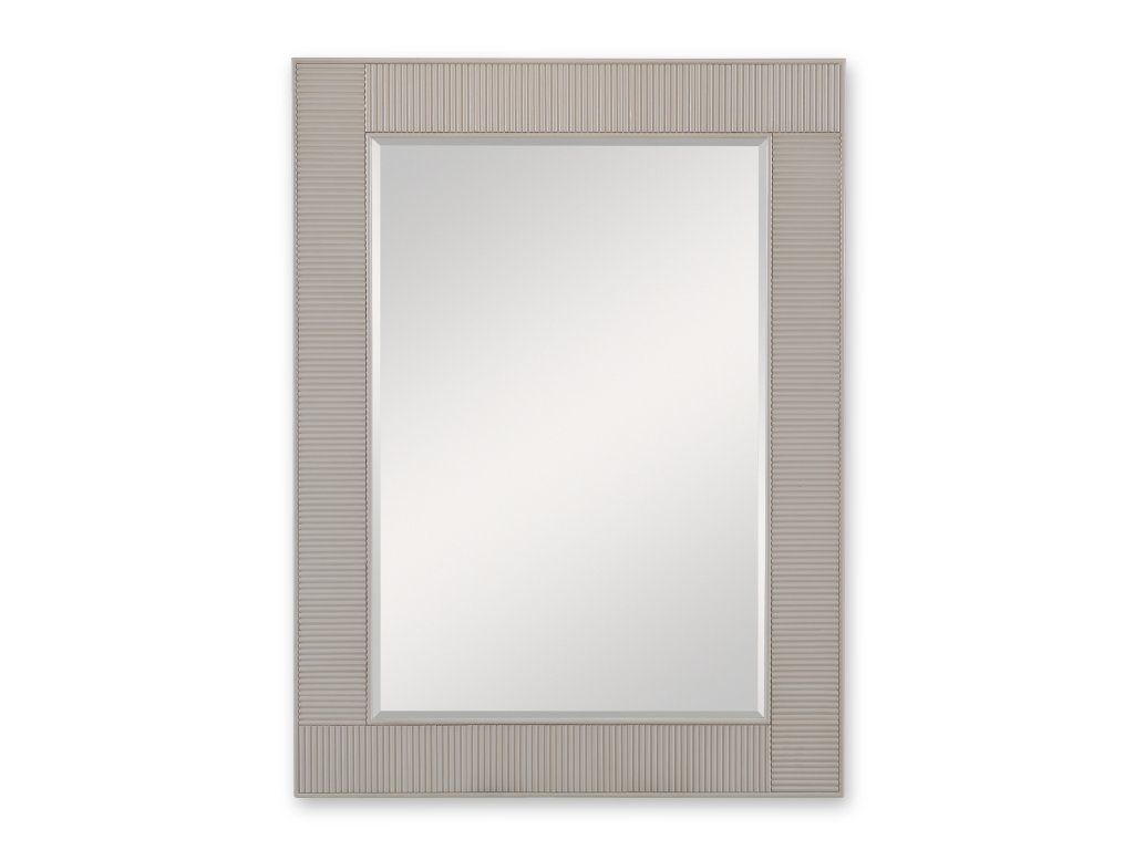 Reeded Mirror - Linen - main image