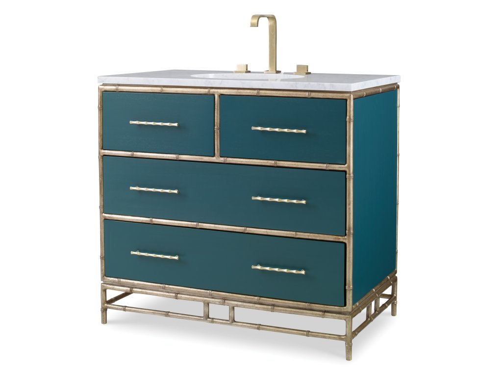 Chinoiserie Sink Chest - Peacock - main image