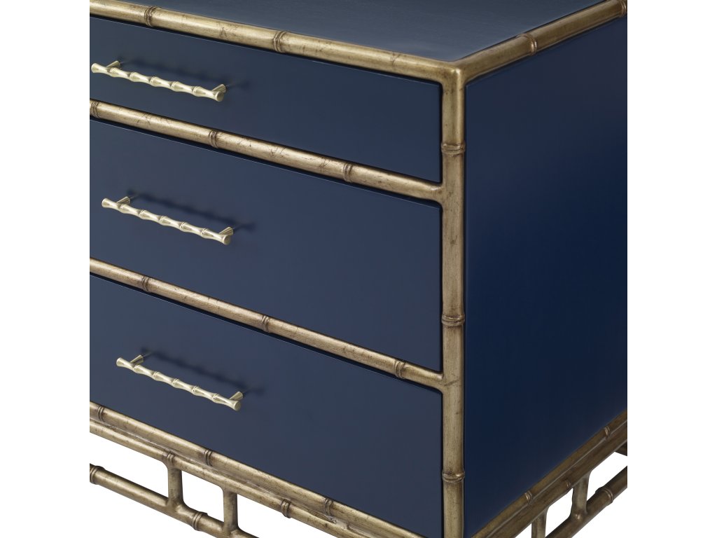 Chinoiserie Nightstand - Cadet Blue - image 2