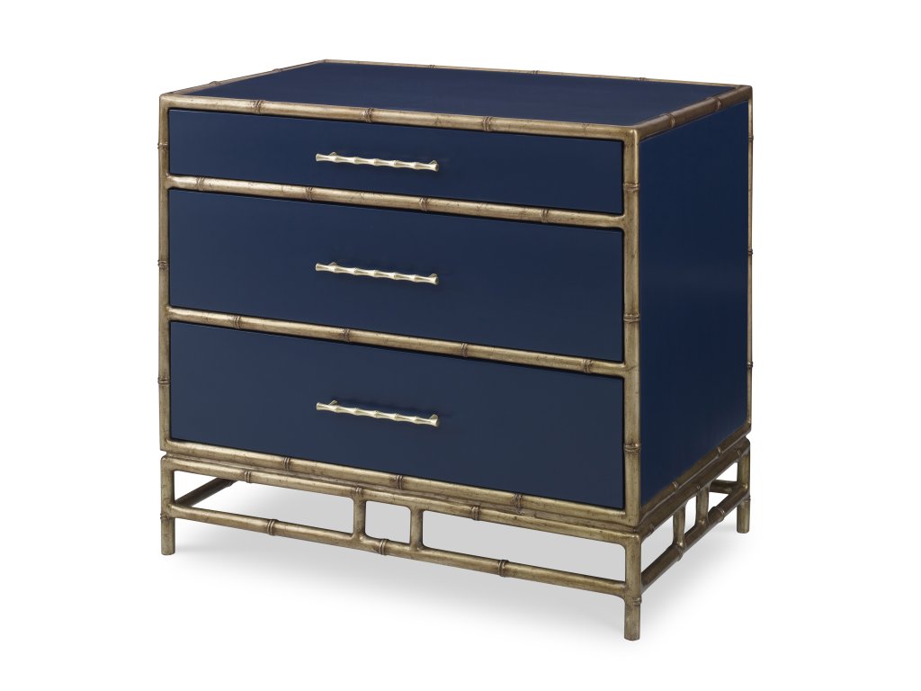 Chinoiserie Nightstand - Cadet Blue - main image