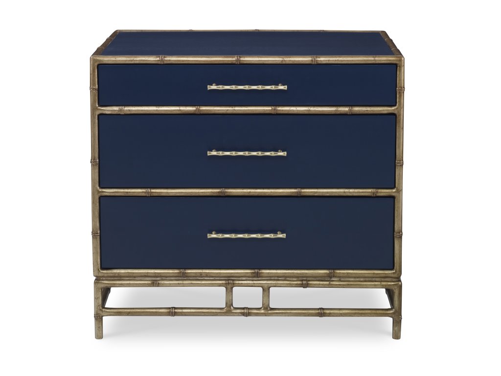 Chinoiserie Nightstand - Cadet Blue - image 1