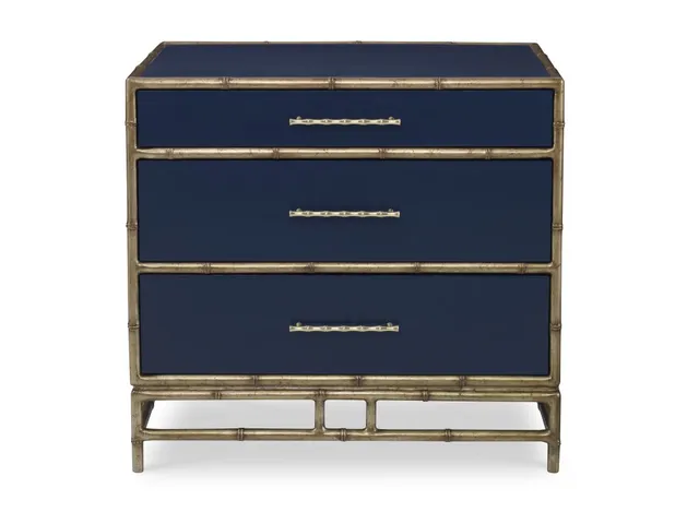 Chinoiserie Nightstand - Cadet Blue - Alternative View