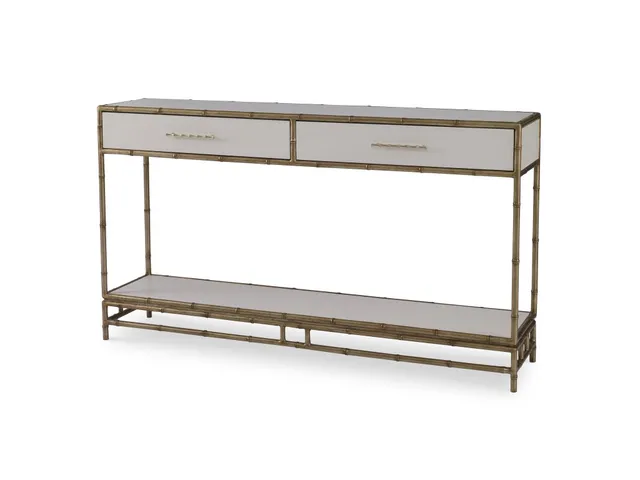 Chinoiserie Console Table - Linen