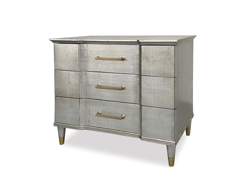 Valmont Nightstand - Satin Ant Silver - main image