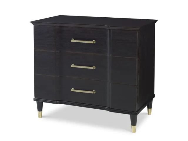 Valmont Nightstand - Rubbed Raven