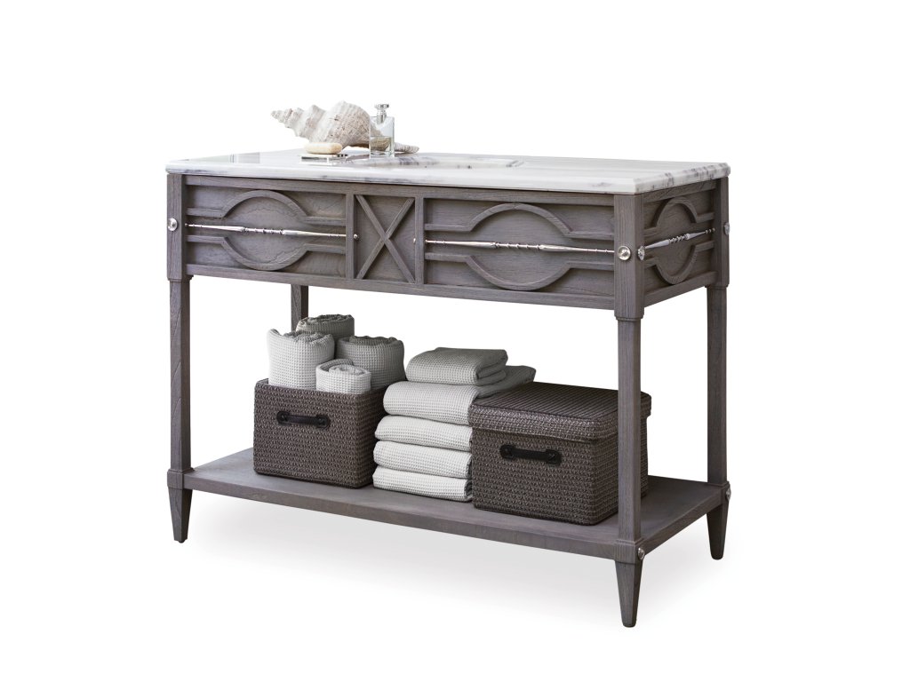 Spindle Sink Chest - Weathered Grey - main image