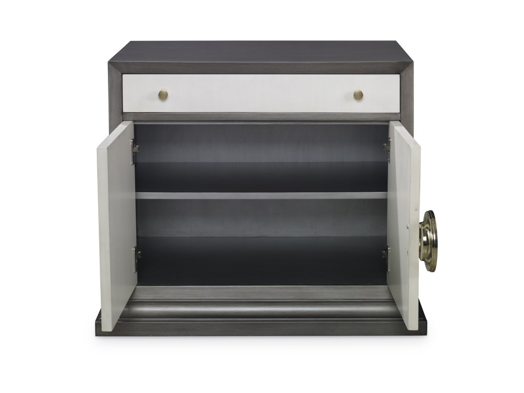 Soleil Nightstand - Grey / Linen - image 1