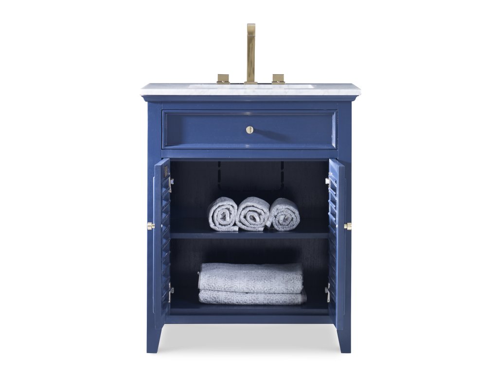 Louvered Medium Sink Chest - Cadet Blue - image 6