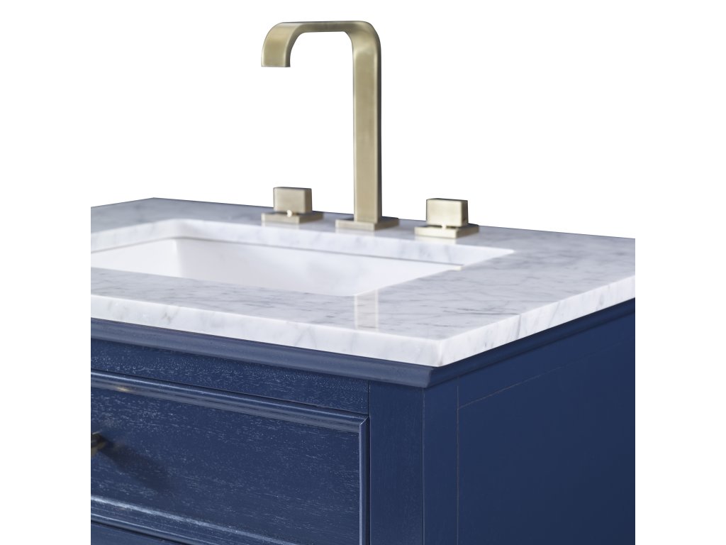 Louvered Medium Sink Chest - Cadet Blue - image 4
