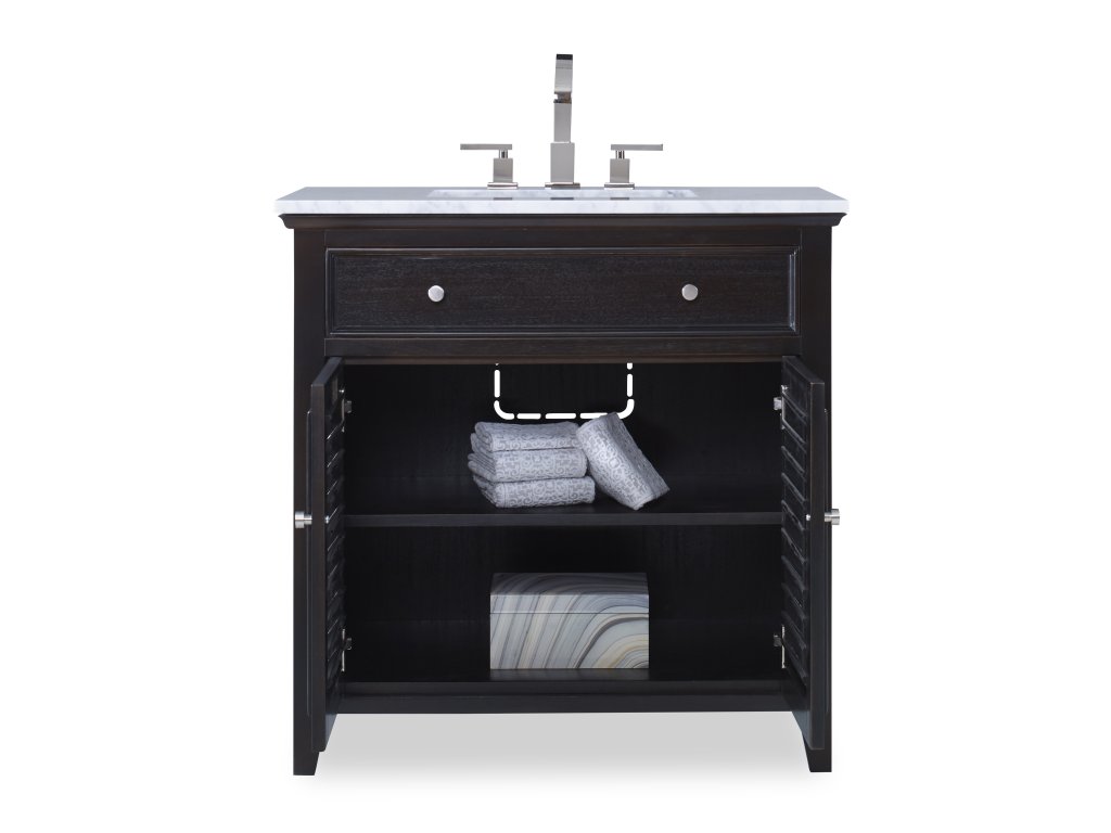 Louvered Sink Chest - Rubbed Raven - image 5
