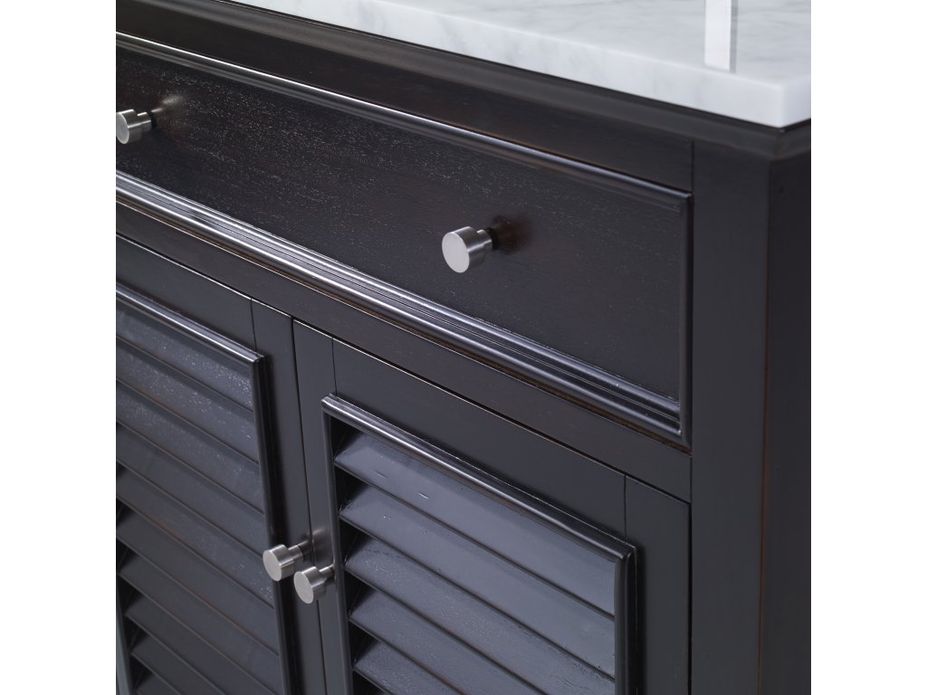 Louvered Sink Chest - Rubbed Raven - image 4