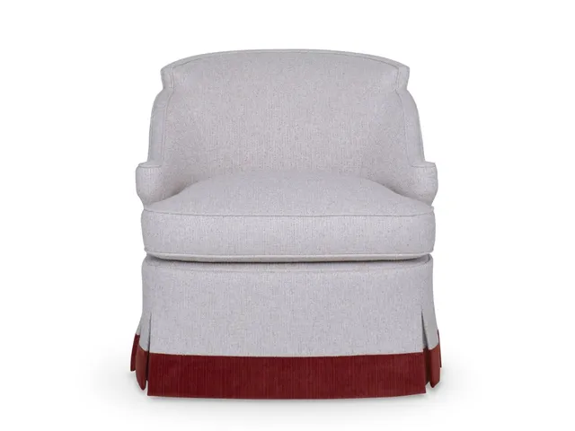 Barbara Swivel Chair - Skirted - Alternative View