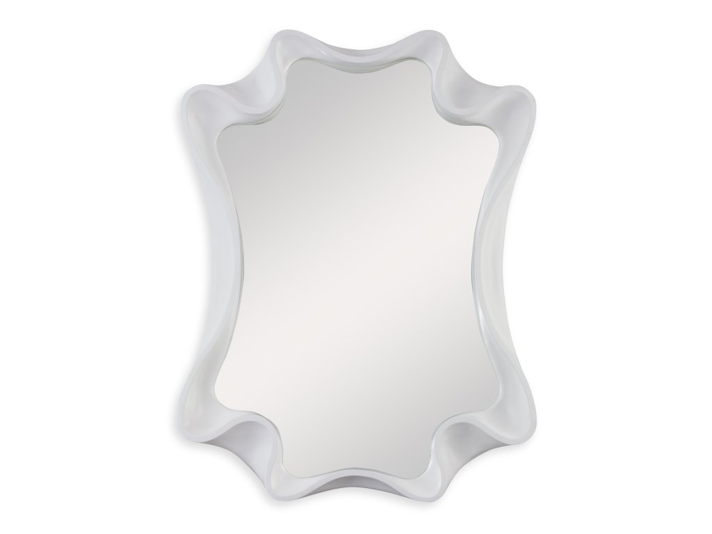 Scalloped Mirror - Bright White - main image