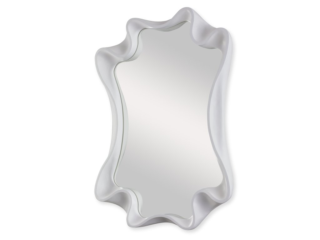 Scalloped Mirror - Bright White - image 1