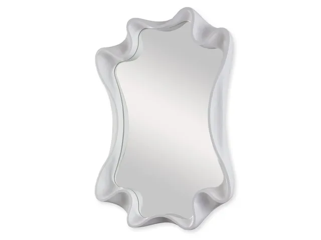 Scalloped Mirror - Bright White - Alternative View