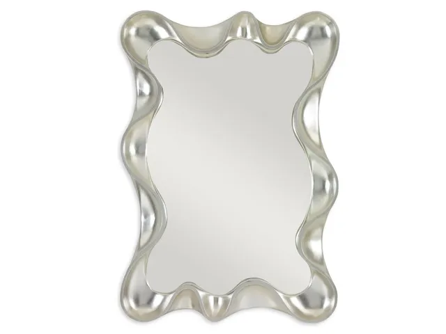 Scalloped Mirror - Silver