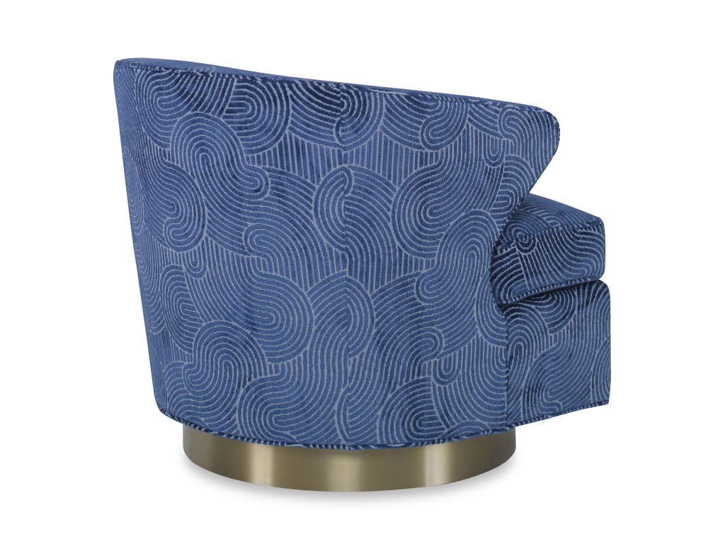 Scoop Swivel Chair - Brass Base - image 1