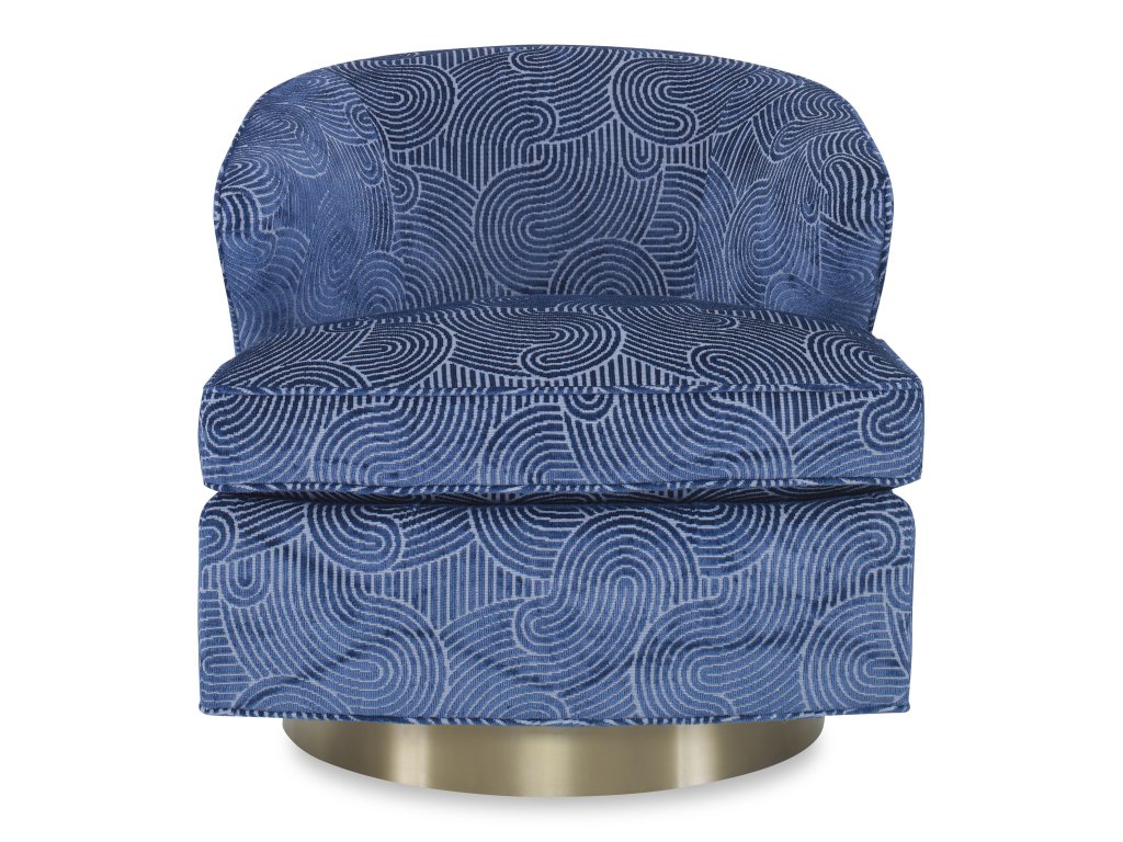 Scoop Swivel Chair - Brass Base - image 2