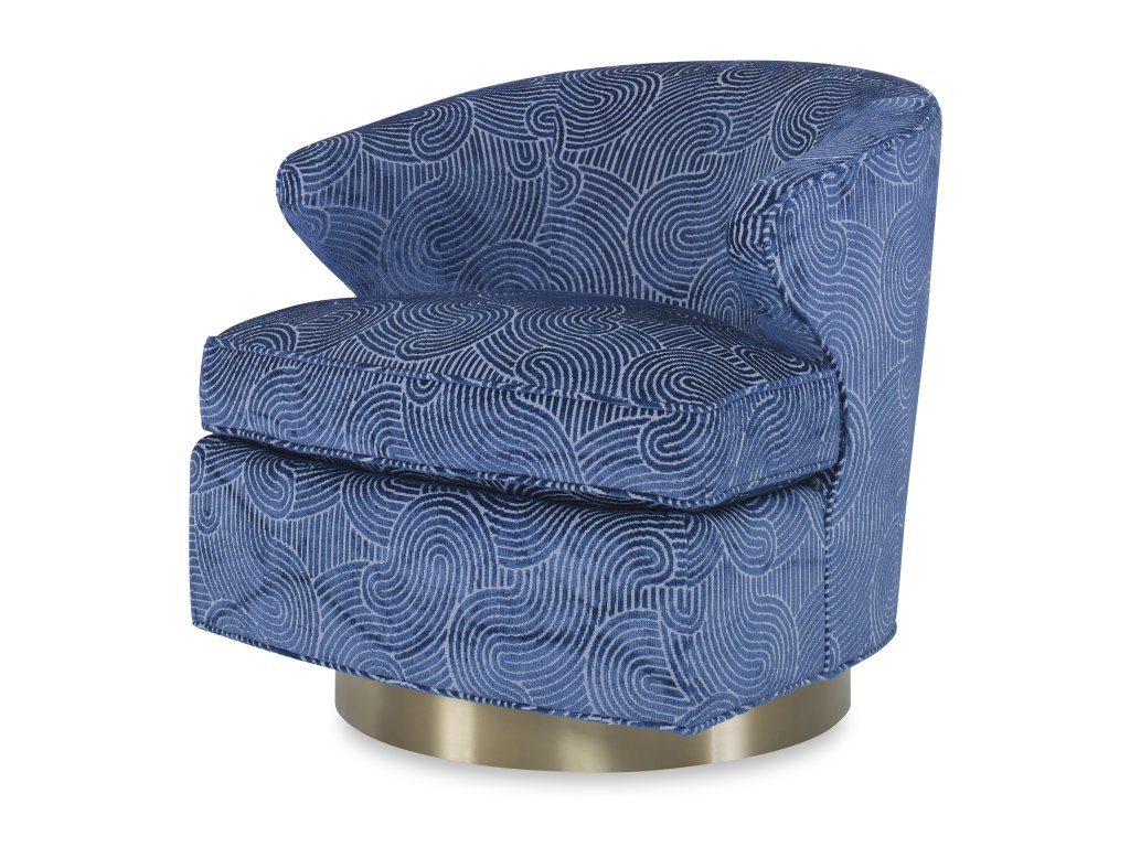 Scoop Swivel Chair - Brass Base - main image