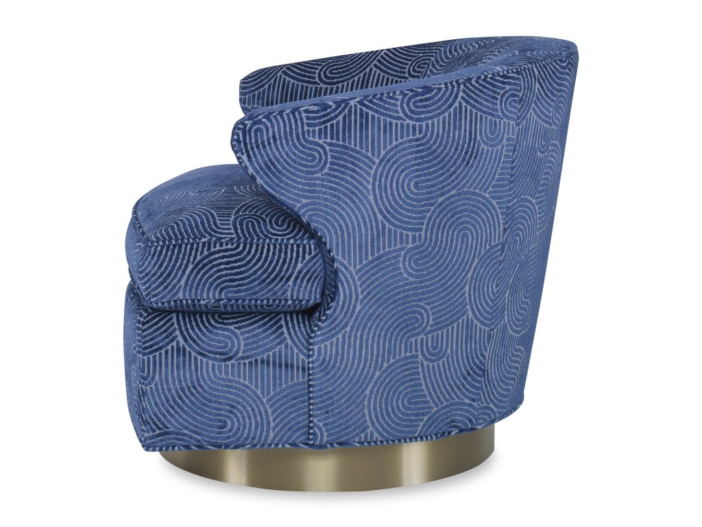 Scoop Swivel Chair - Brass Base - image 3