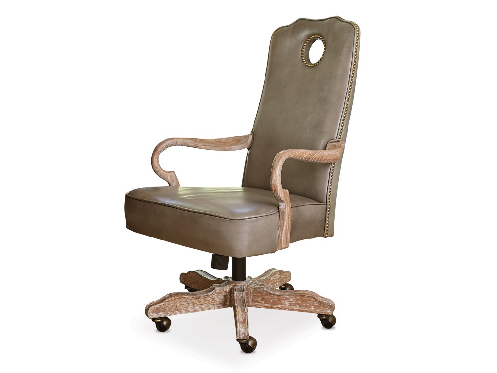 Queen Anne Desk Chair - Oak - main image