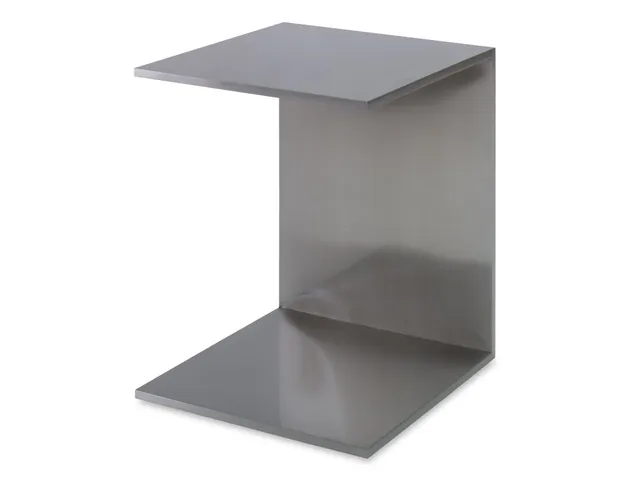 Petite C End Table - Satin Nickel