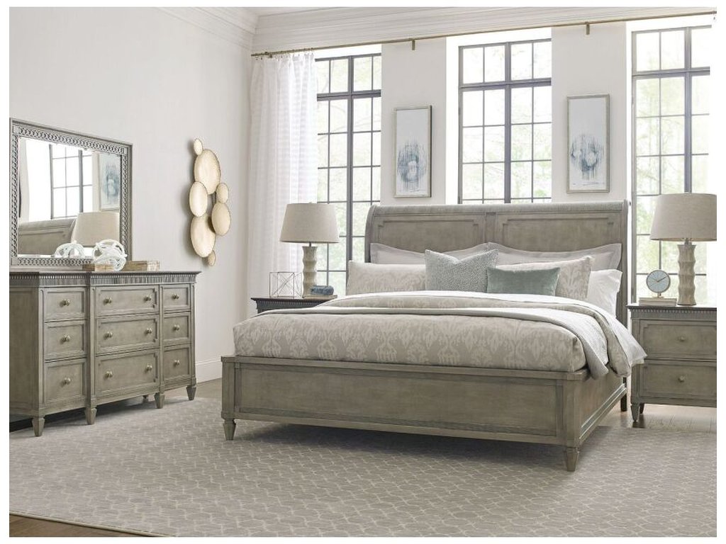 Anna Sleigh King Bed Complete - main image