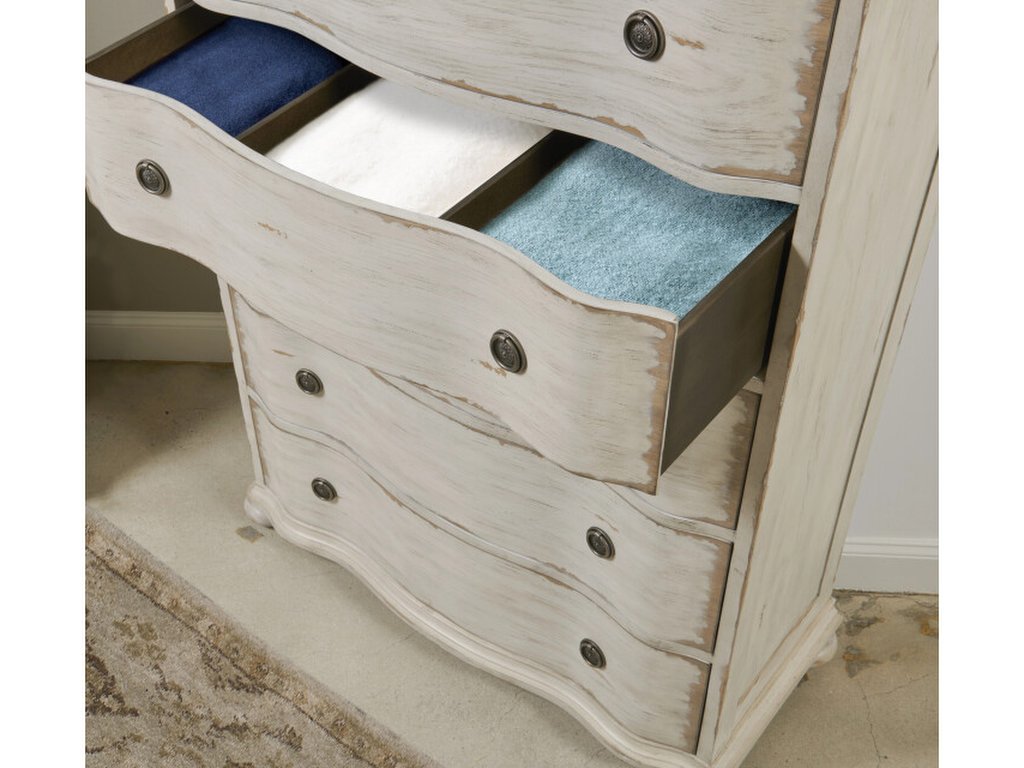 Helene Five Drawer Chest - Creme - image 4