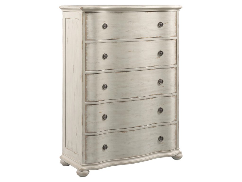 Helene Five Drawer Chest - Creme - image 3