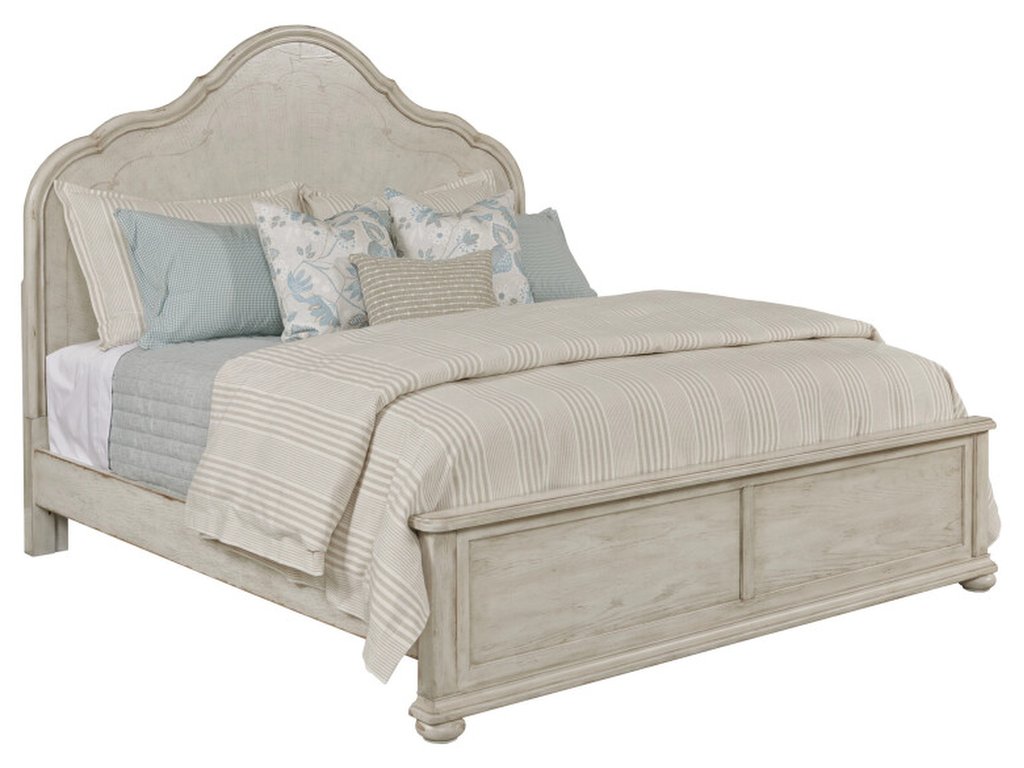 Vignette King Panel Bed Package - Creme - image 2