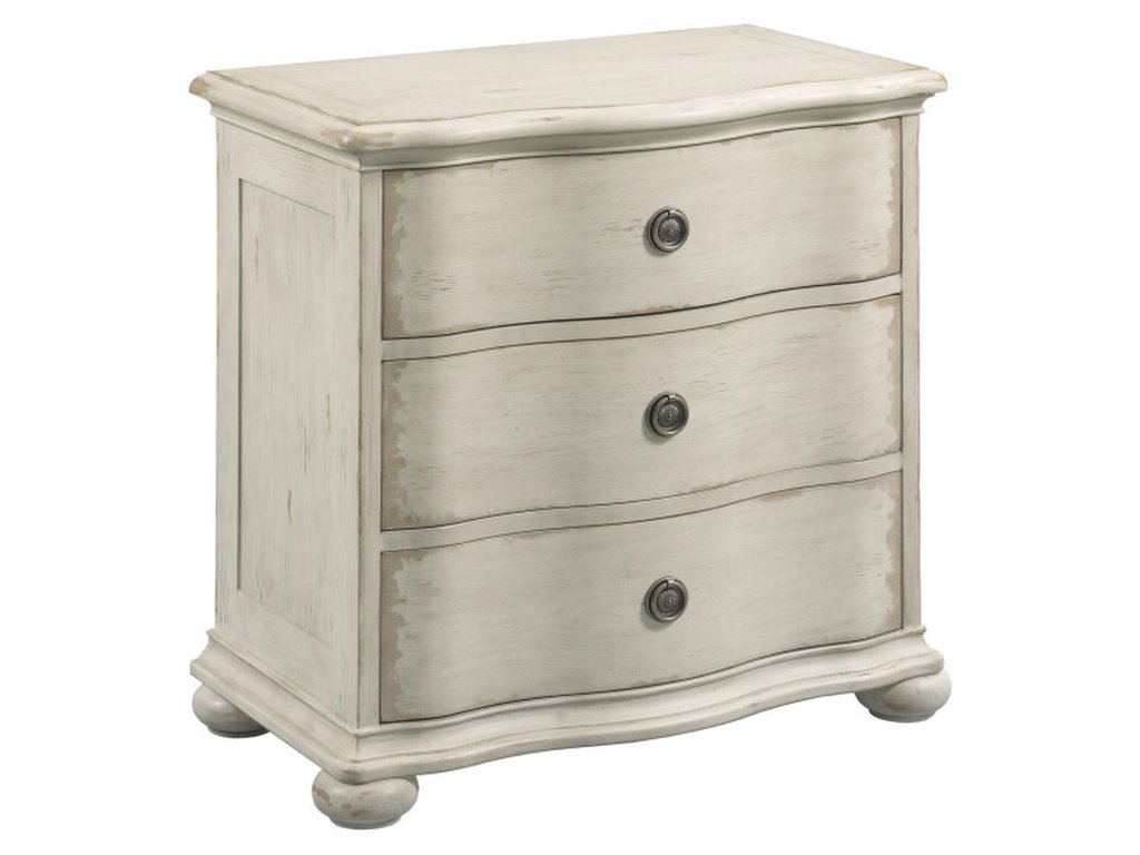 Helene Three Drawer Nightstand - Creme - image 2