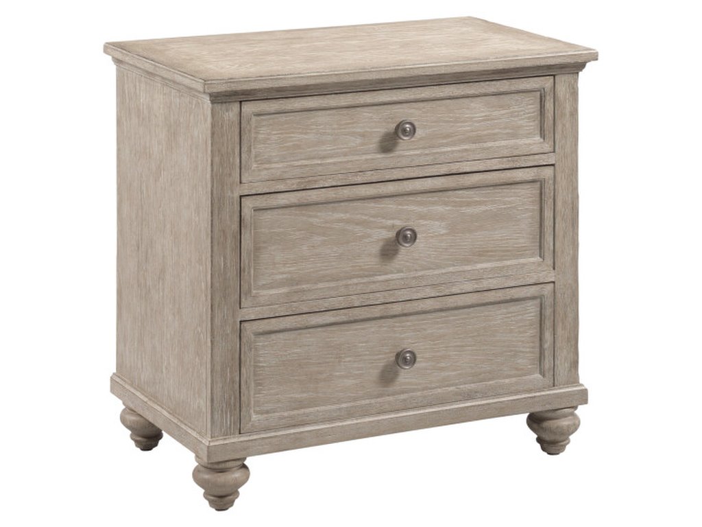 Miriam Three Drawer Straight Nightstand - Breve - image 2