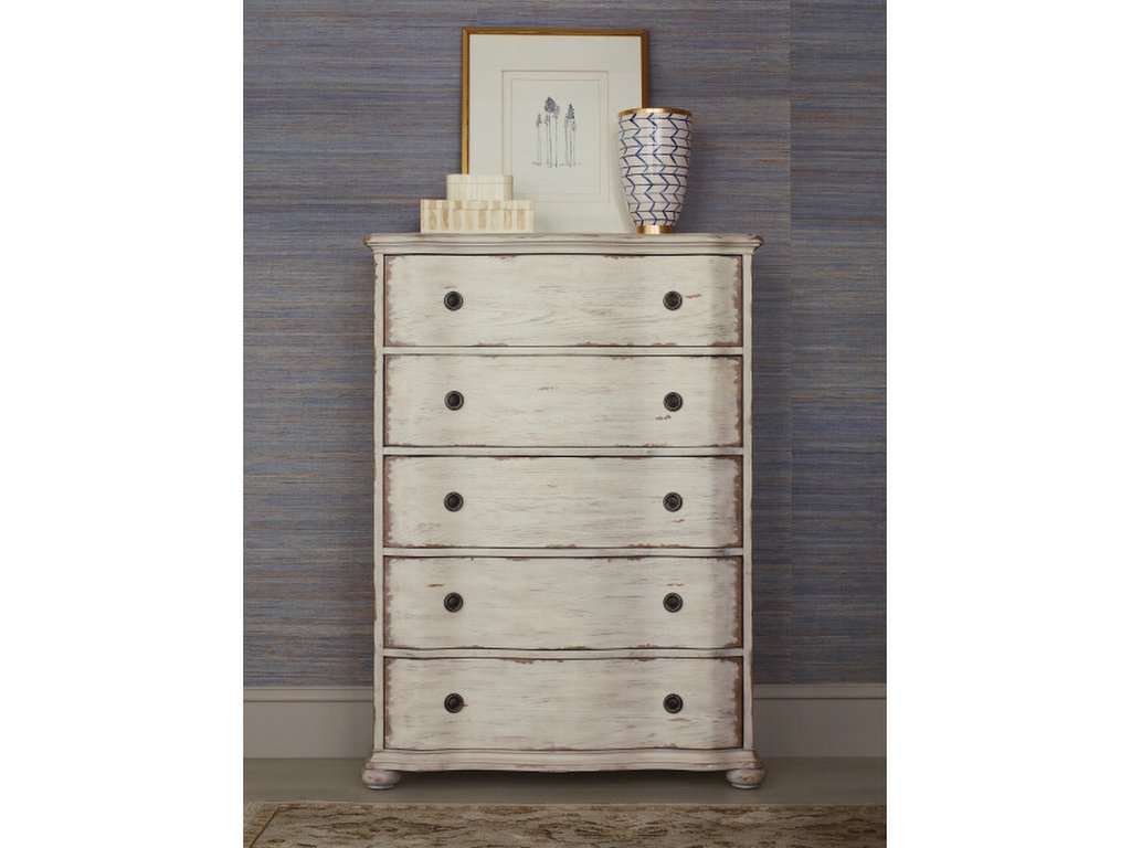 Helene Five Drawer Chest - Creme - main image
