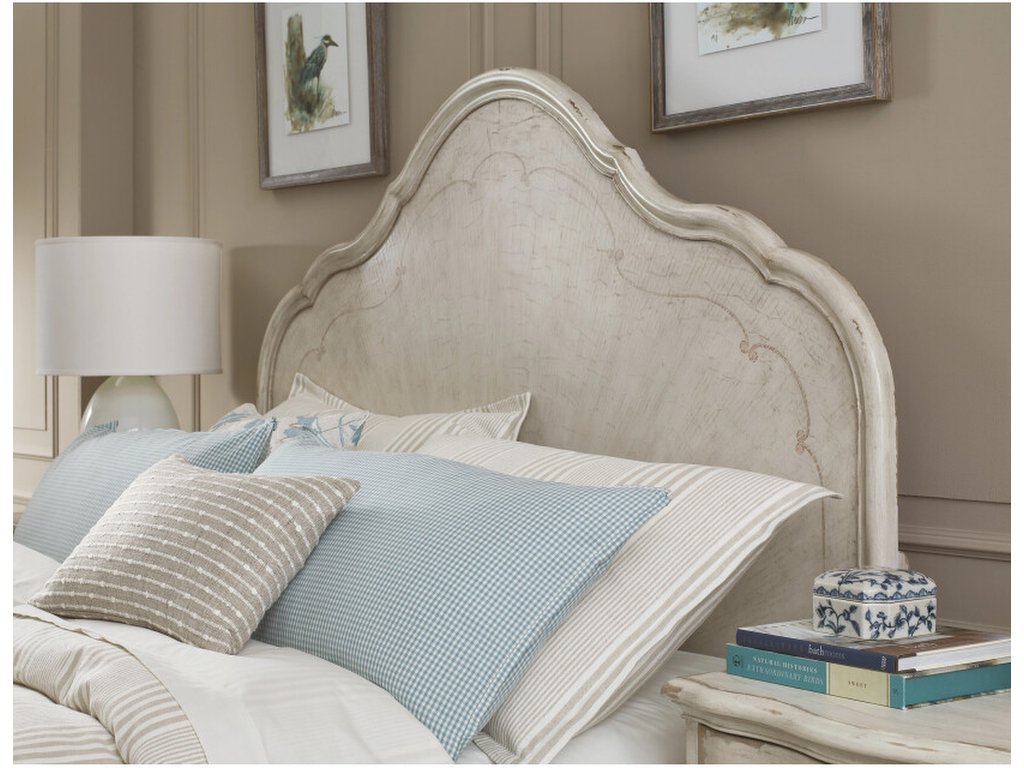 Vignette King Panel Bed Package - Creme - image 1