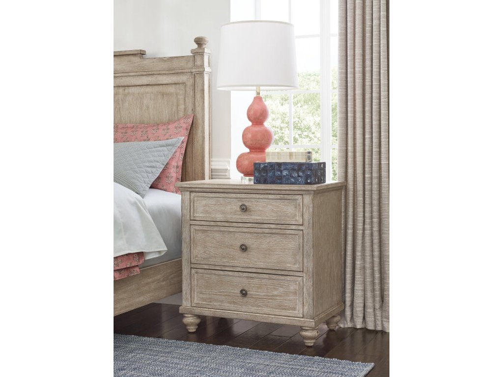 Miriam Three Drawer Straight Nightstand - Breve - main image