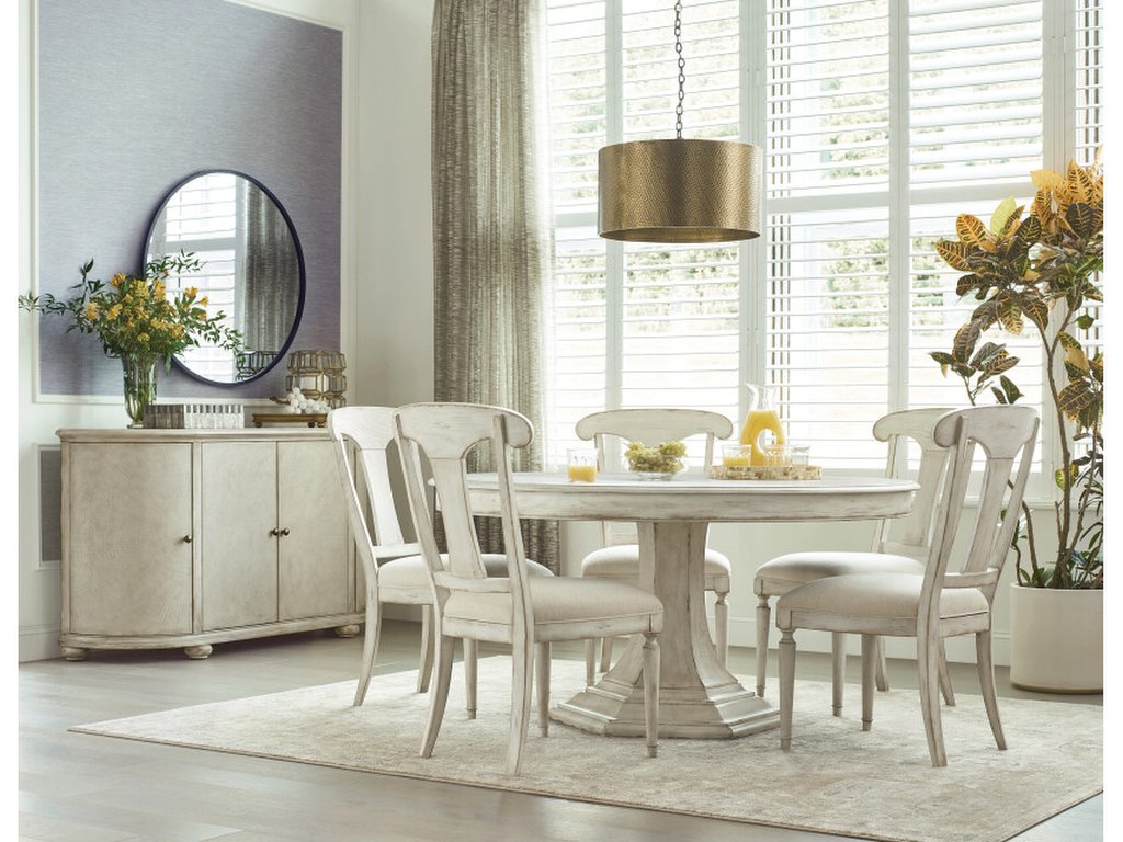 Civette Round Dining Table Package - Creme - main image