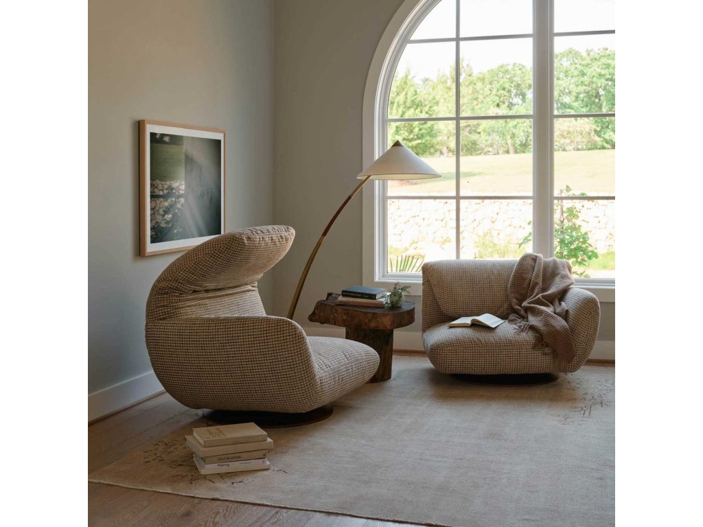 American Leather Whitby Swivel Glider Chair Accent Chair, alternate view 3