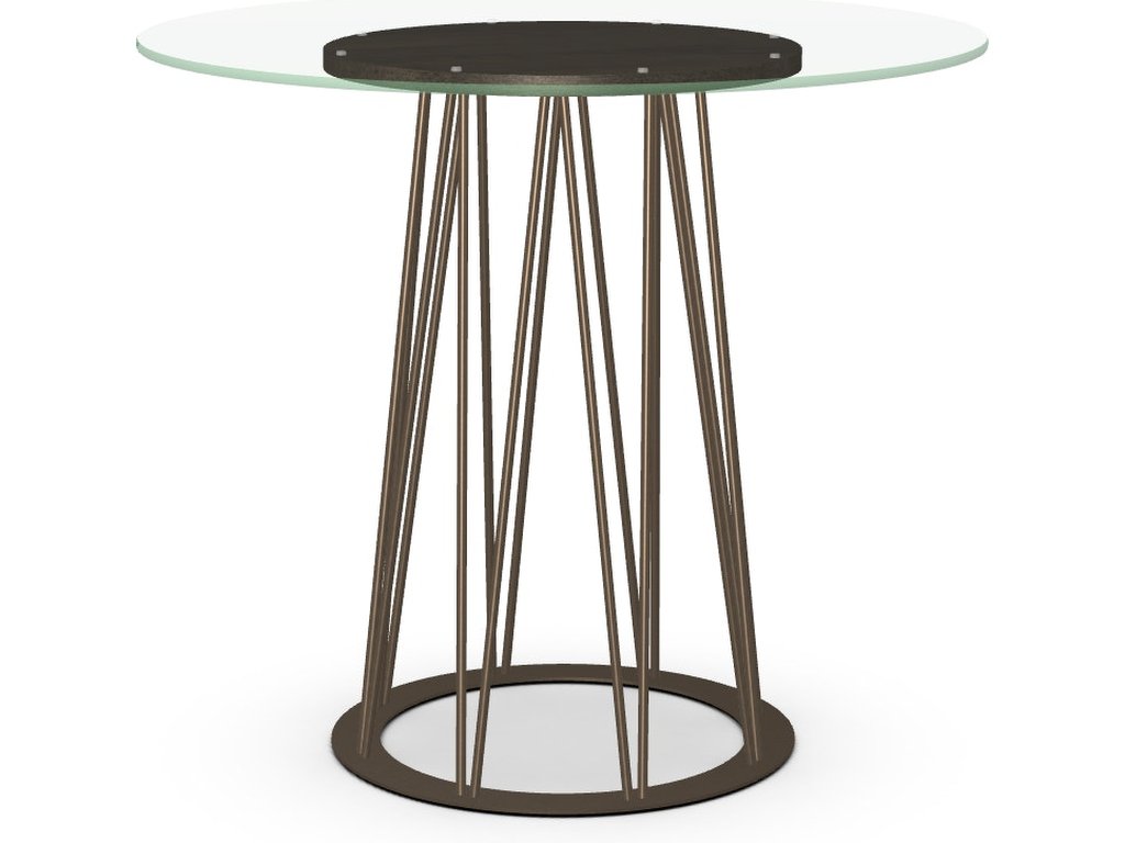 Calypso Counter Height Pub Table Base With Wood Veneer (Birch) Accent - main image