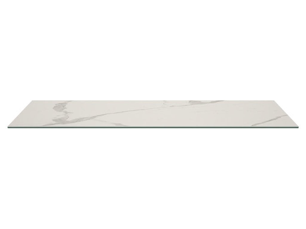 Italian Porcelain On Glass Tabletop - main image