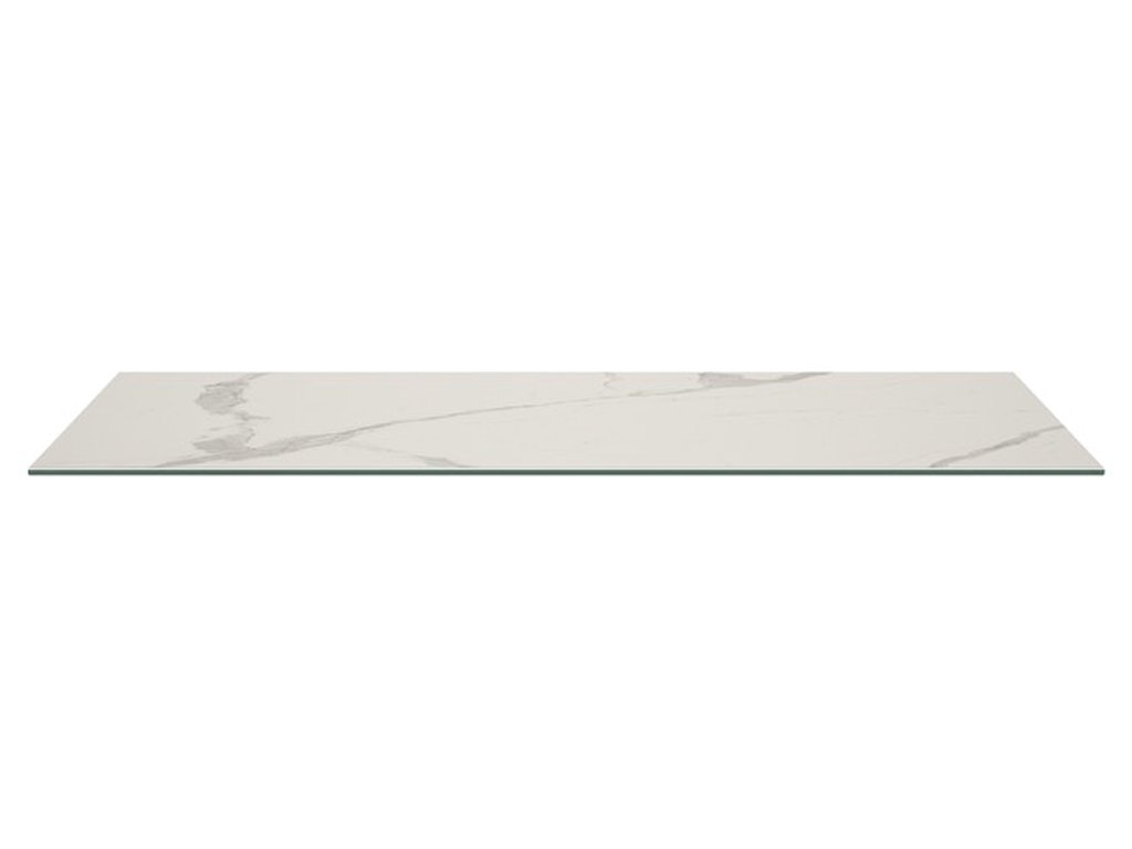Italian Porcelain On Glass Tabletop - image 1
