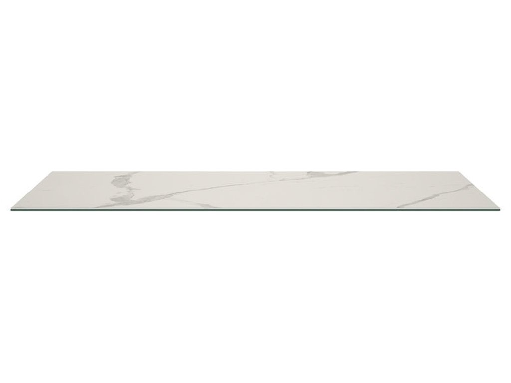 Italian Porcelain On Glass Tabletop - main image
