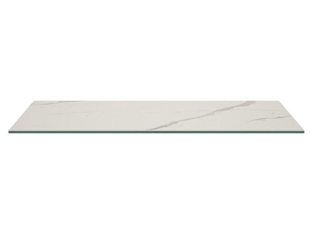 Italian Porcelain On Glass Tabletop - main image