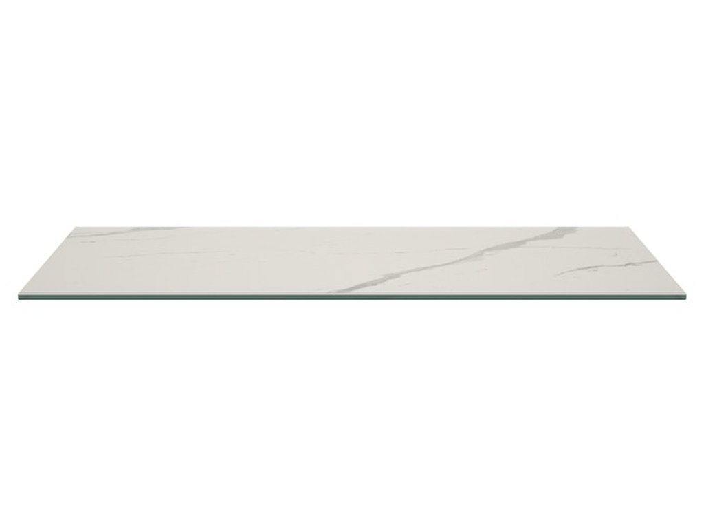 Italian Porcelain On Glass Tabletop - image 1
