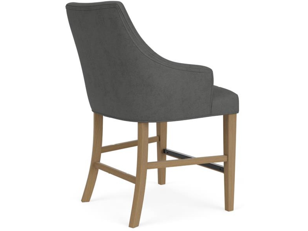 Swoop Arm Upholstered Stool - main image