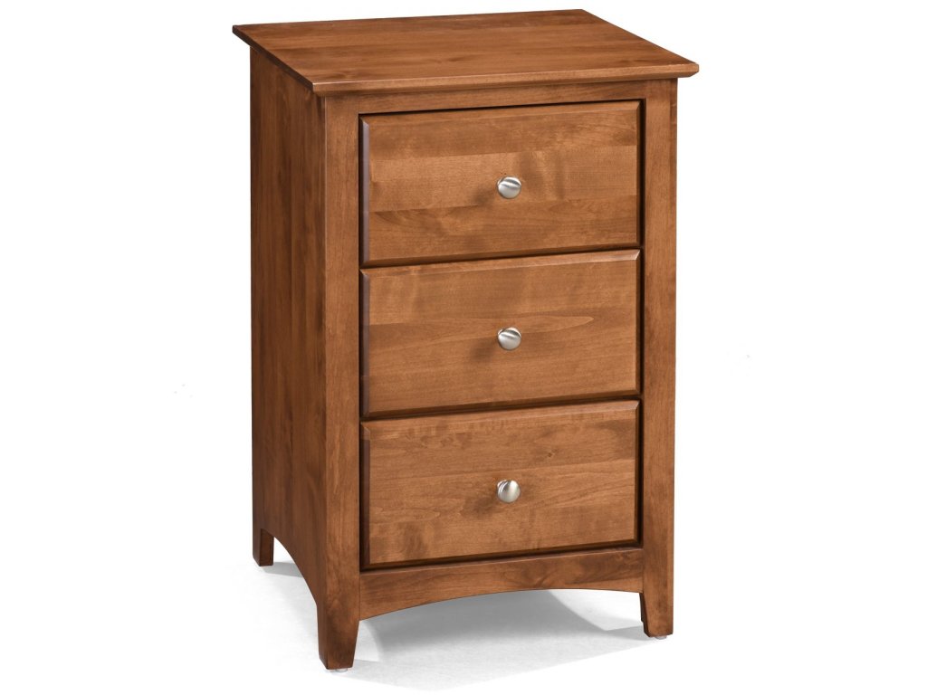 Shaker 3 Drawer Nightstand - main image