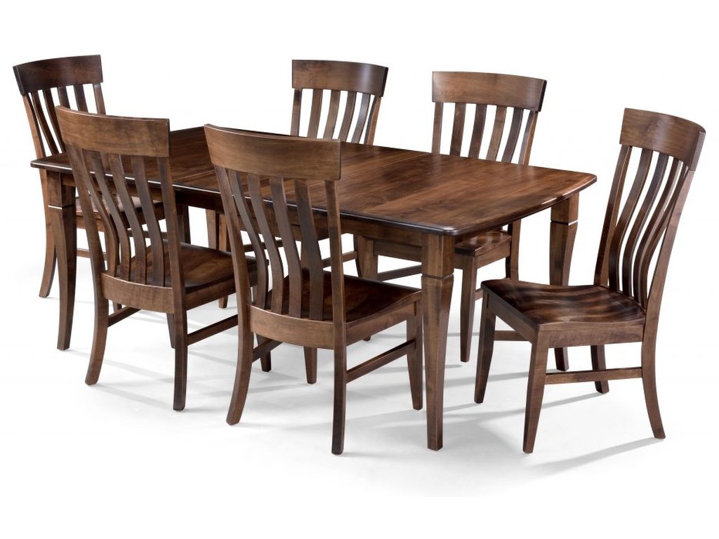 Bow End Table with Flare legs and Ryan Chair - main image